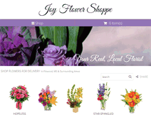 Tablet Screenshot of joyflowershoppe.com